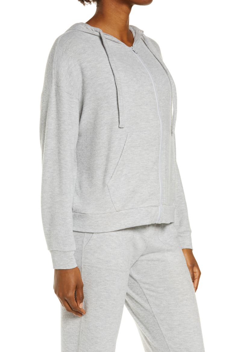 Soho Front Zip Hoodie, Alternate, color, ATHLETIC GREY HEATHER