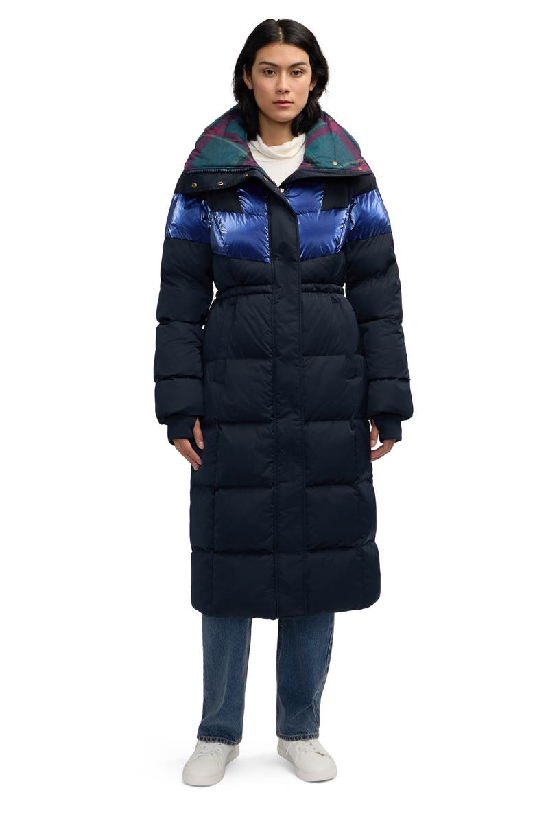 Scotch & Soda Kaatye Core Fit Water Repellent Maxi Puffer Coat, Alternate, color, Night