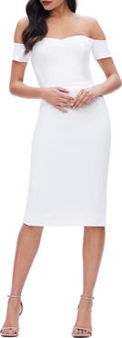 Dress the Population Bailey Off the Shoulder Body-Con Dress