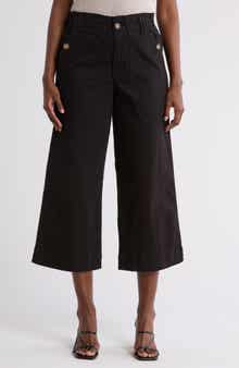 Democracy Wide Leg Ankle Crop Pants