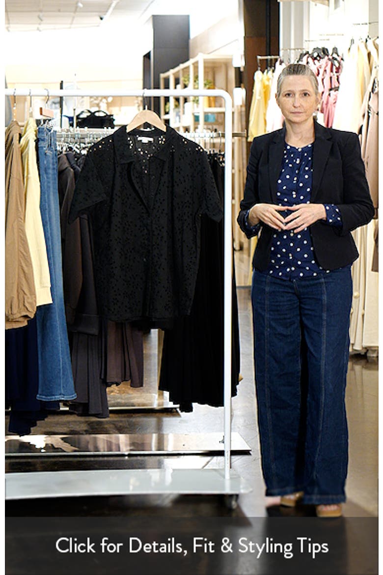 Jenna Cotton Eyelet Cover-Up Shirt video