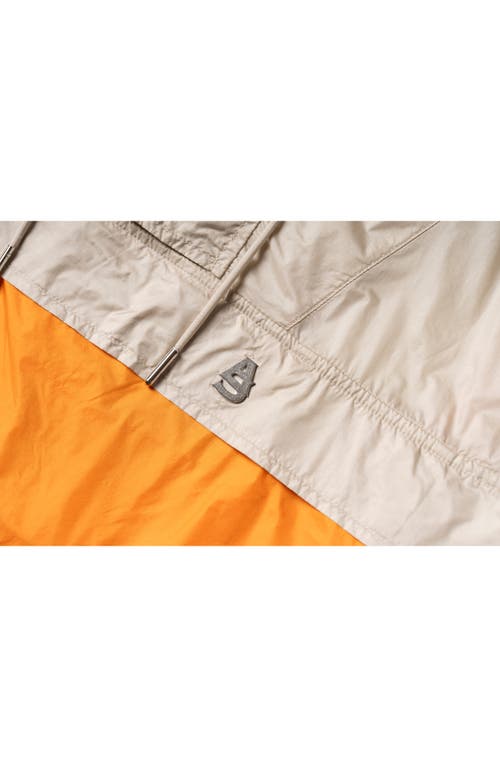 Alphastyle Lodi Water Repellent Lightweight Anorak Jacket In Orange
