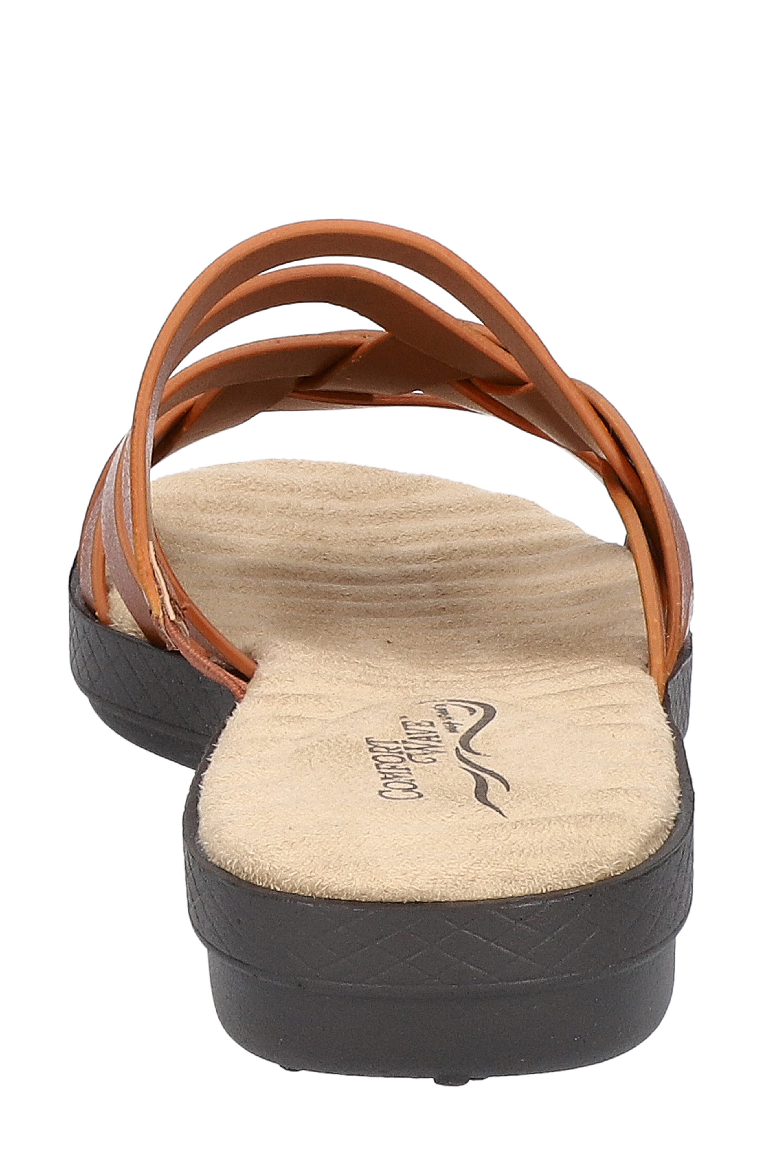 Sheri Open Toe Sandal, Alternate, color, COGNAC