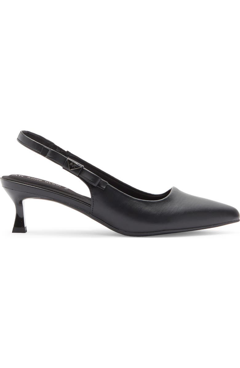 Anne Klein Ibbey Slingback Pump, Alternate, color, Black Pu