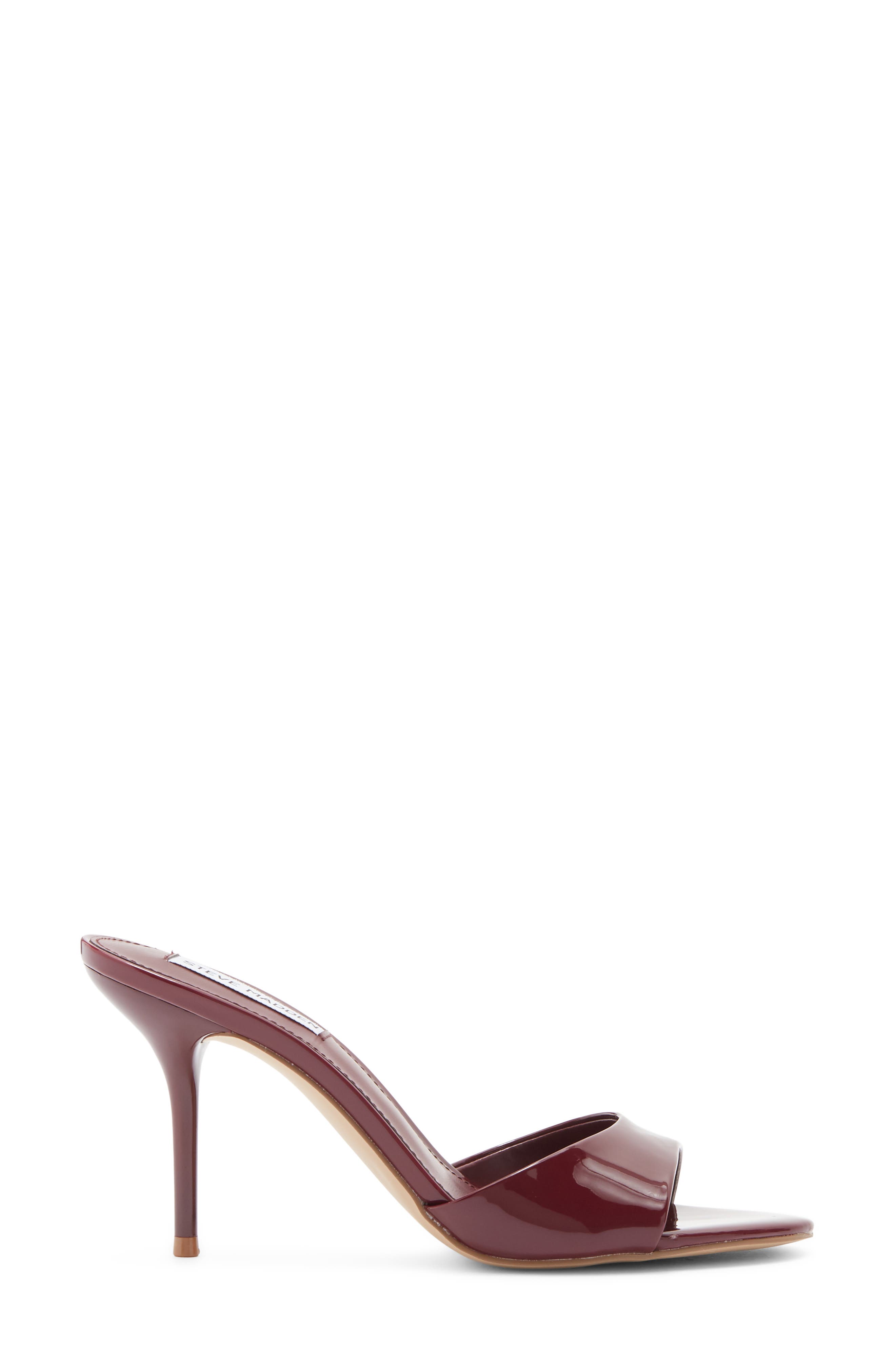 Porcha Stiletto Mule Sandal, Alternate, color, BURGUNDY