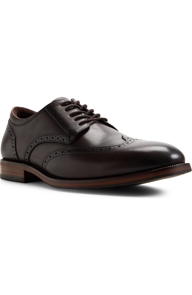 ALDO Harington Wingtip Derby, Main, color, Dark Brown