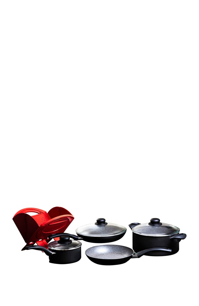 BALLARINI Matera Cookware 8-Piece Set, Main, color, Black