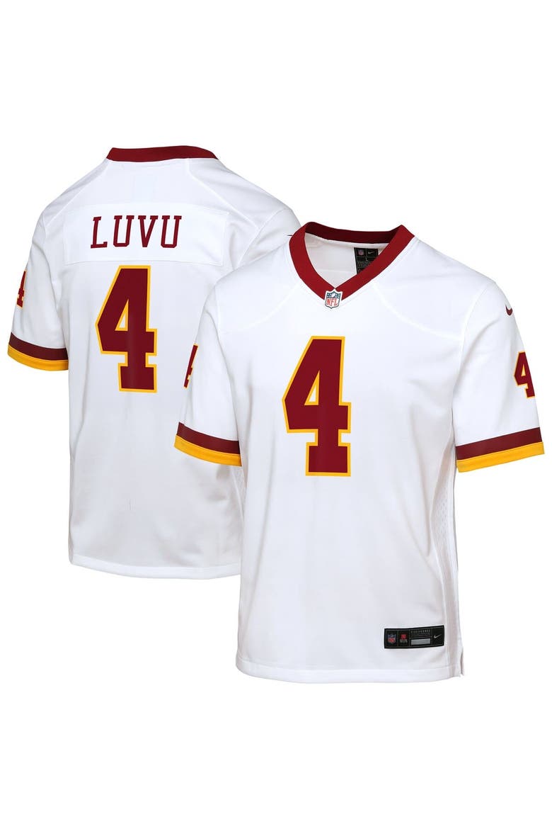 Youth Nike Frankie Luvu White Washington Commanders Game Super Bowl Era Jersey, Main, color, White