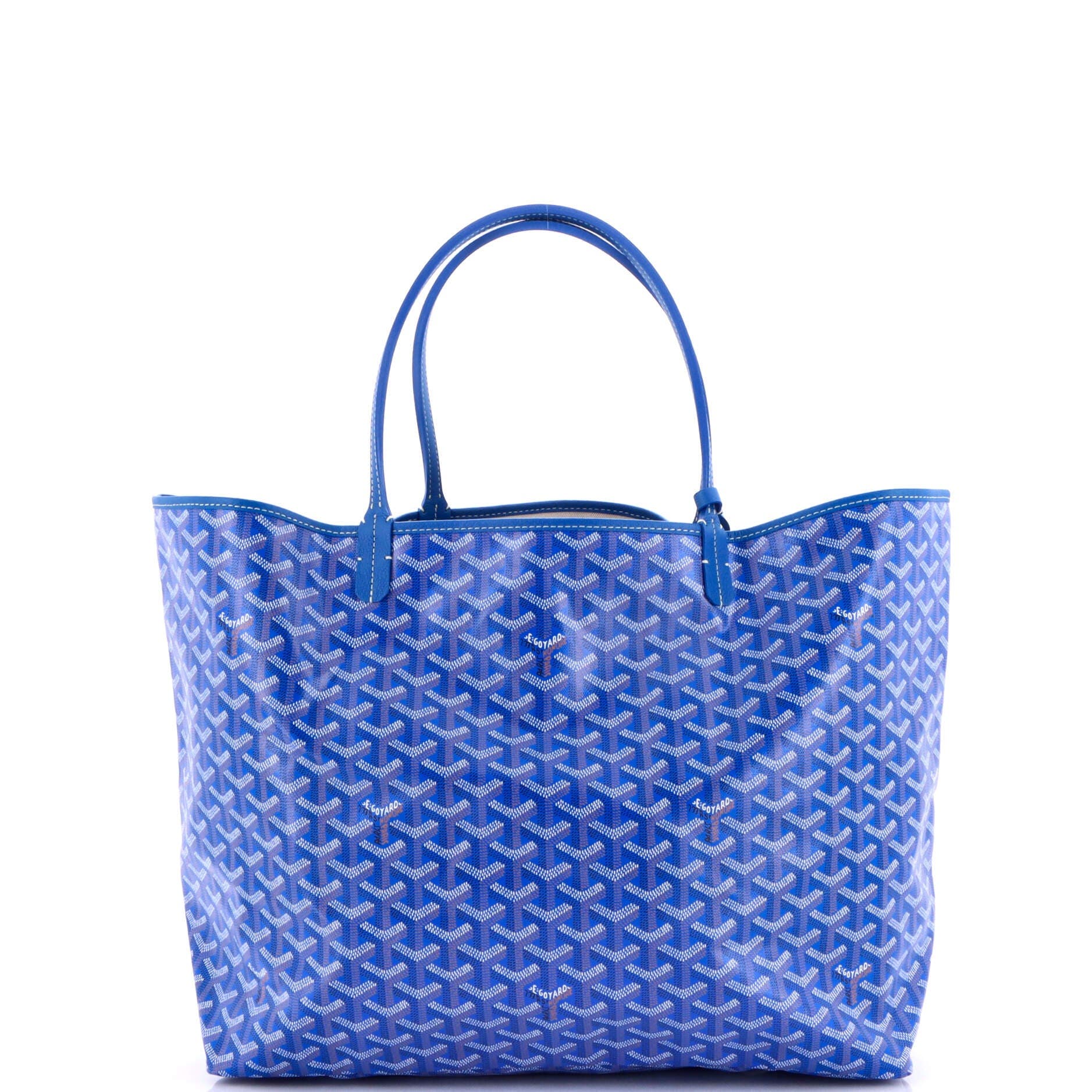 Pre-Owned Goyard Saint Louis Tote Coated Canvas PM, Alternate, color, Blue