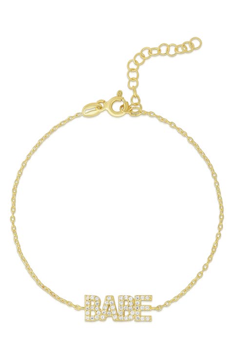 CZ 'Babe' Pendant Bracelet