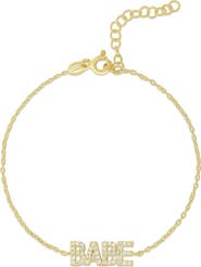GLAZE JEWELRY CZ 'Babe' Pendant Bracelet