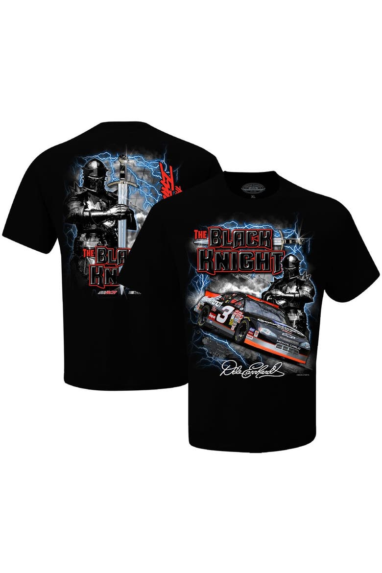 Men's Checkered Flag Sports Black Dale Earnhardt Black Knight T-Shirt, Main, color, Black