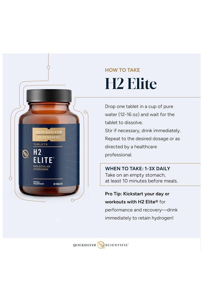 H2 Elite Molecular Hydrogen Magnesium Malate Tablets, Alternate, color, None