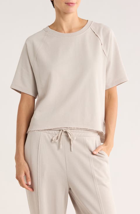 Metro Sunday High Washed Terry Top