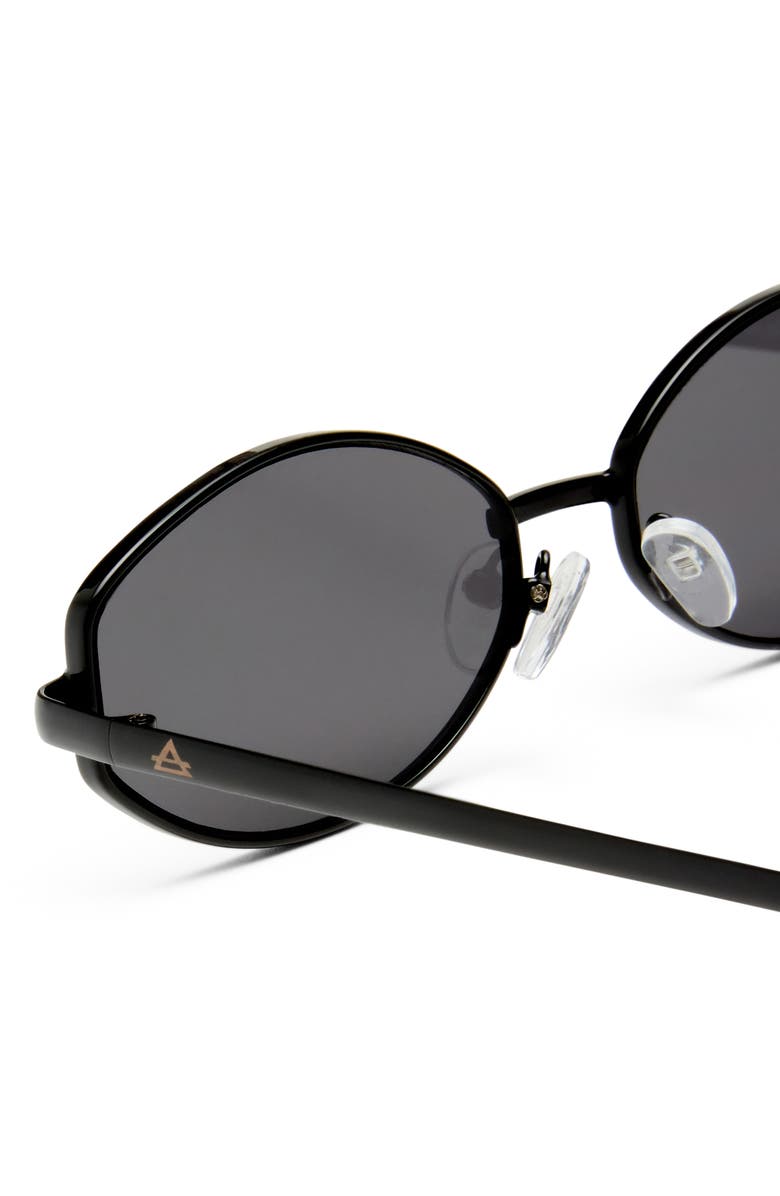 AIRE Objective 53mm Oval Sunglasses, Alternate, color, Black / Smoke Mono