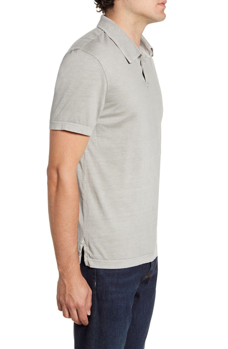 James Perse Slim Fit Sueded Jersey Polo, Alternate, color, 