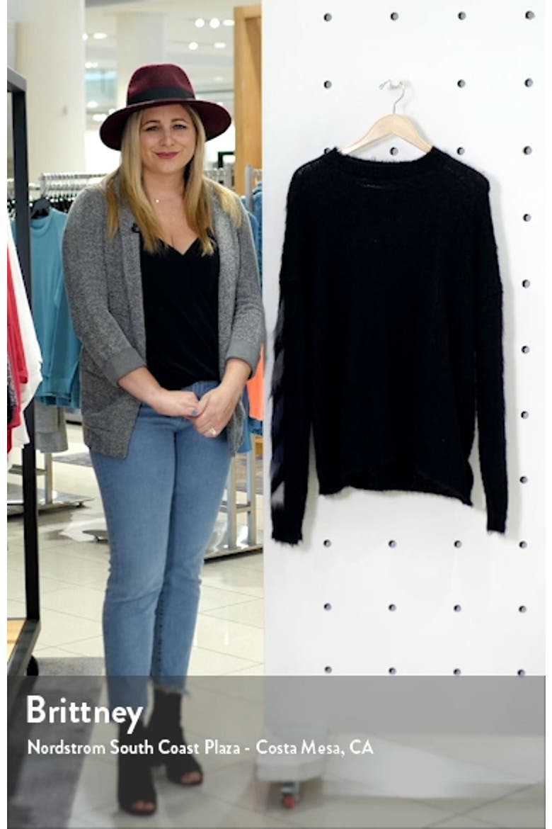 Brushed Mohair Blend Sweater video