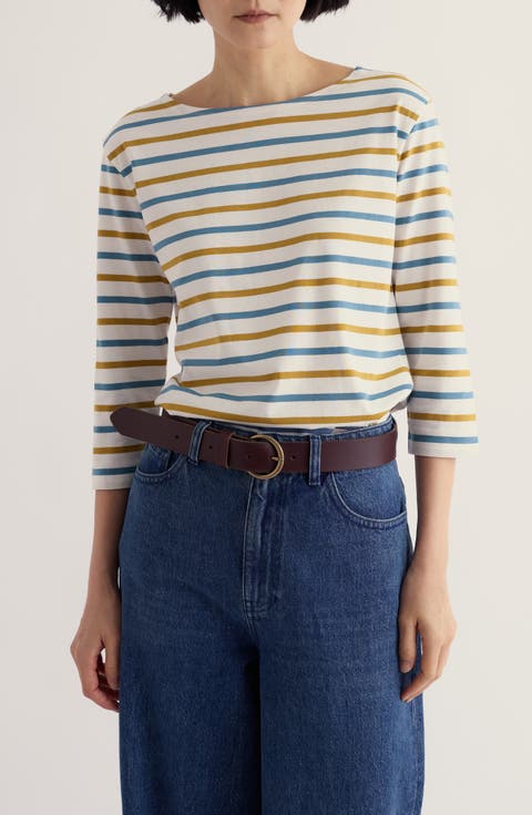 Sailor Striped Organic Cotton Top
