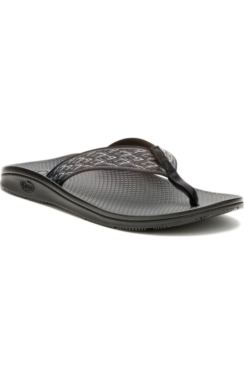 Chaco Classic Leather Flip Flop, Main, color, Summit Black