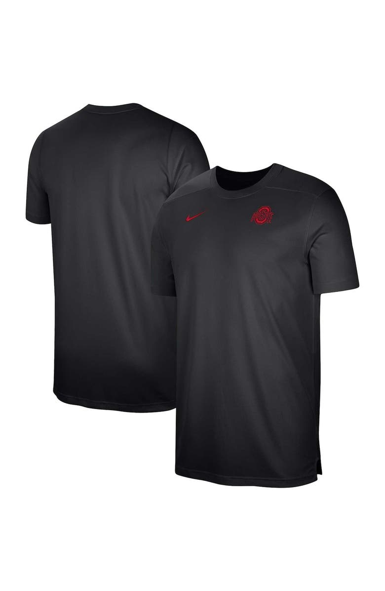 Nike Men's Nike Black Ohio State Buckeyes Sideline Coaches Performance Top, Main, color,