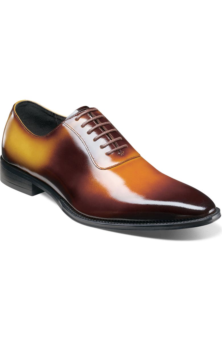 Stacy Adams Shaffer Plain Toe Oxford, Main, color, Cognac Multi