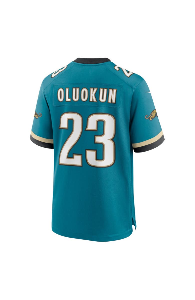 Nike Men's Nike Foye Oluokun Teal Jacksonville Jaguars Prowler Throwback Player Game Jersey, Alternate, color, Teal