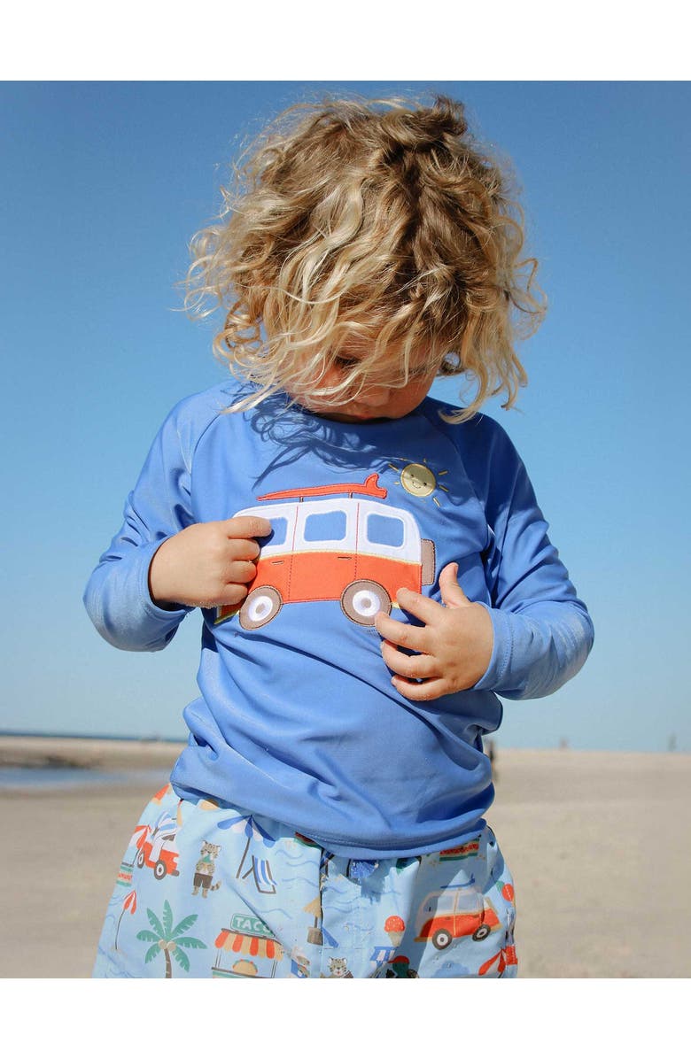 Purebaby Board Short & Rashie Swim Set, Alternate, color, Cancun Print