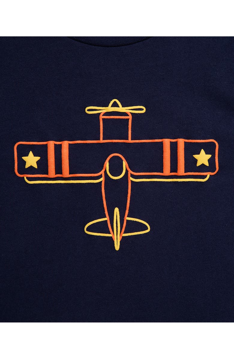 Little Me Faux Leather Bomber Jacket, Graphic T-Shirt & Corduroy Pants Set, Alternate, color, Brown