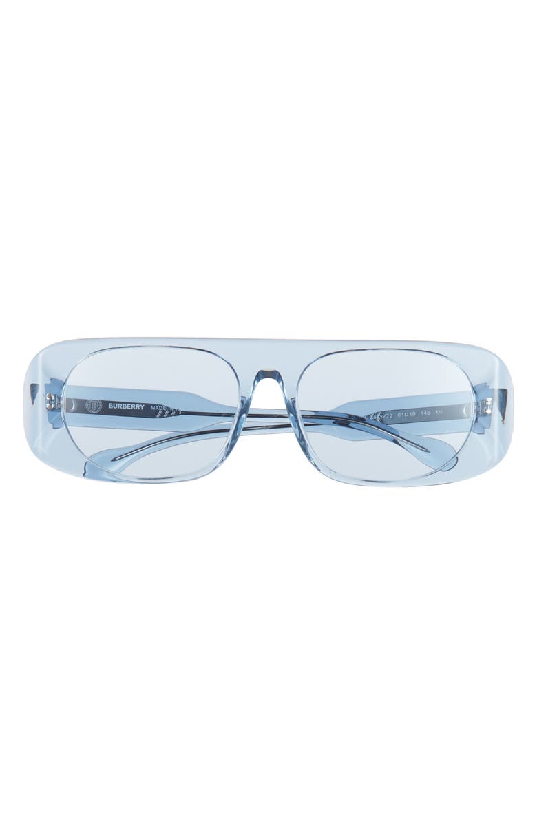 Burberry 61mm Square Fashion Glasses, Main, color, Rose Gold Blk