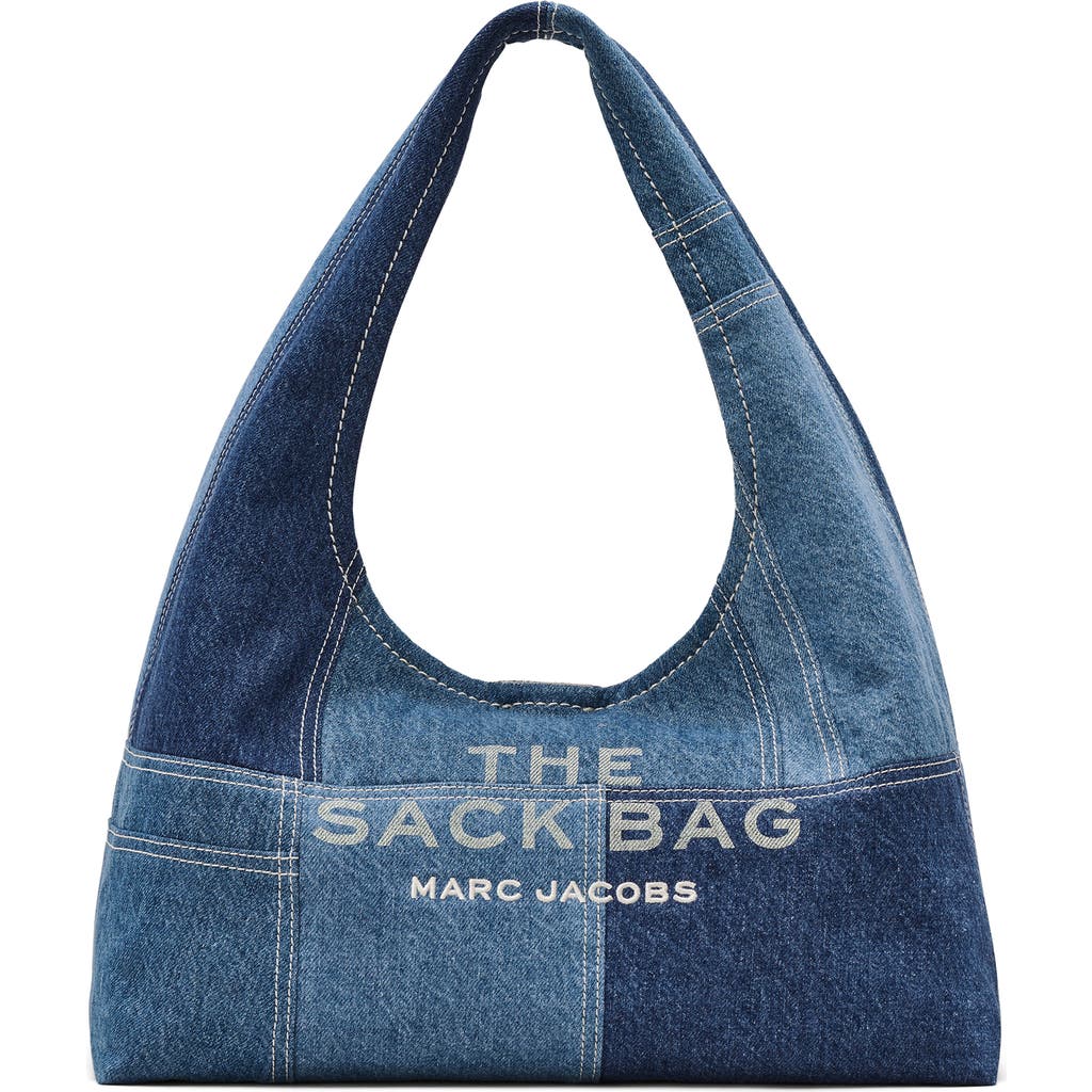 Marc Jacobs The Sack Denim Shoulder Bag In Blue