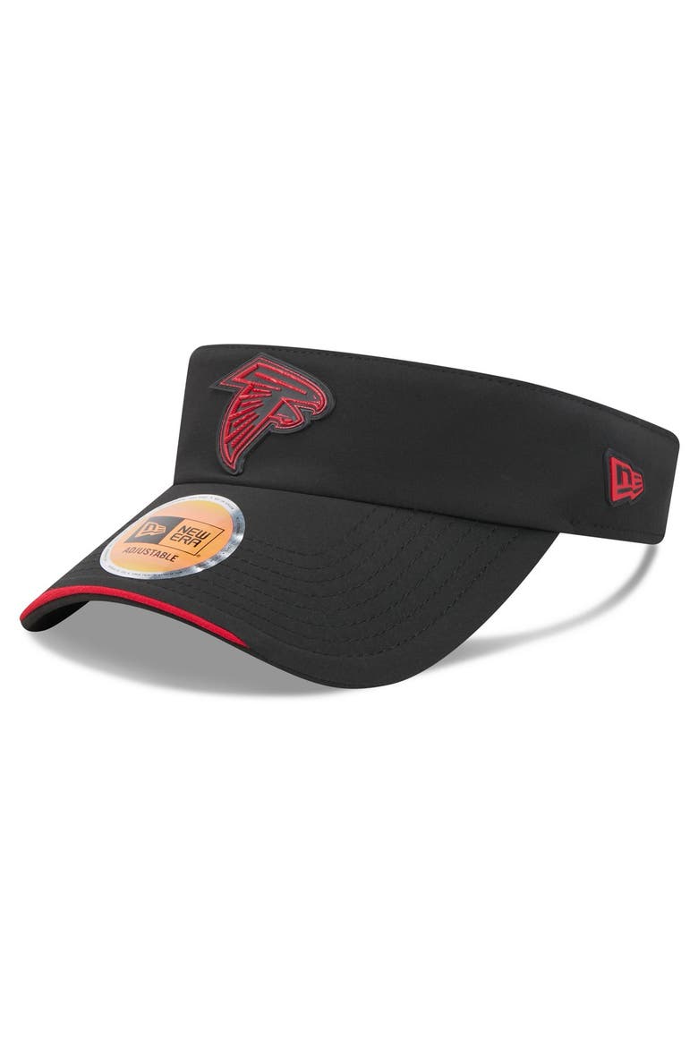 Men's New Era Black Atlanta Falcons 2026 Sideline Adjustable Visor, Alternate, color, Black