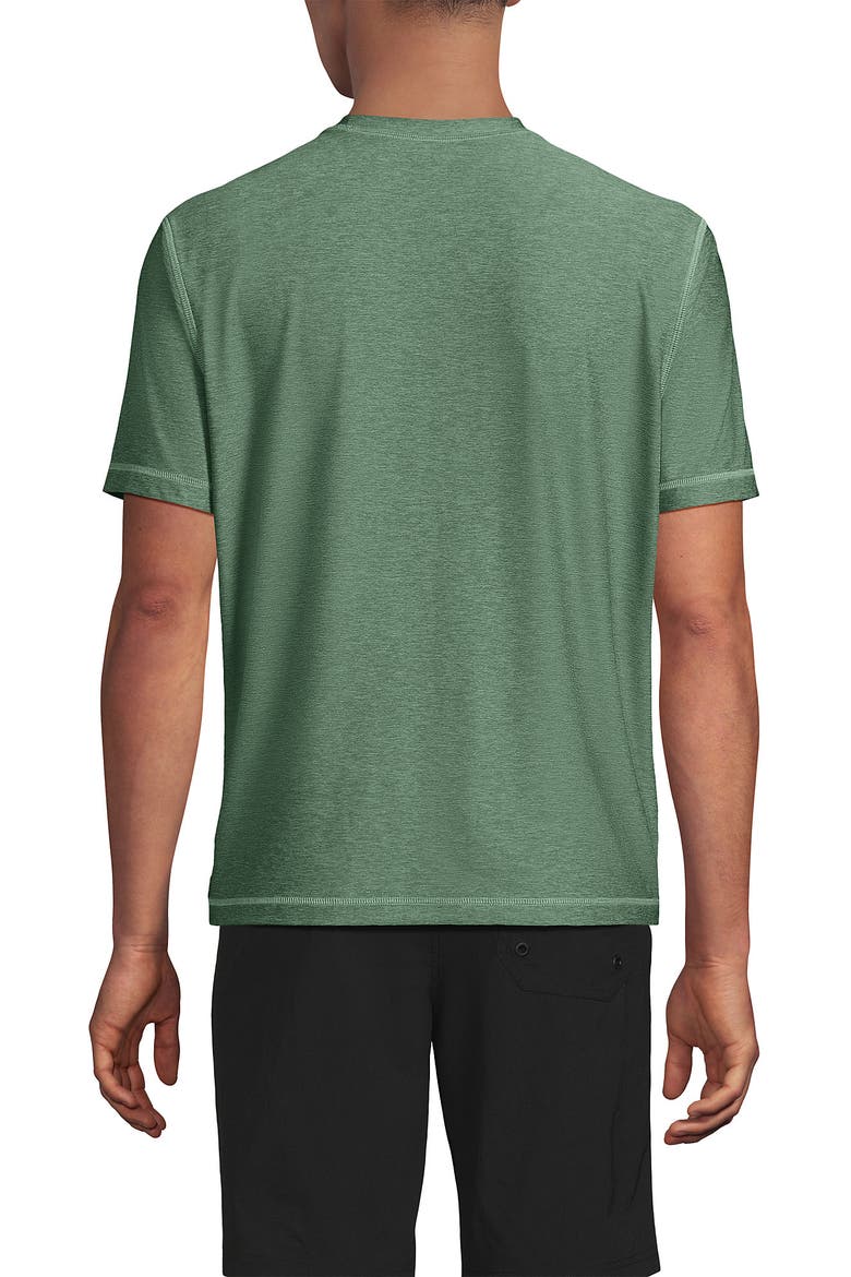 Short Sleeve Swim Tee Rash Guard, Alternate, color, Eucalyptus Heather