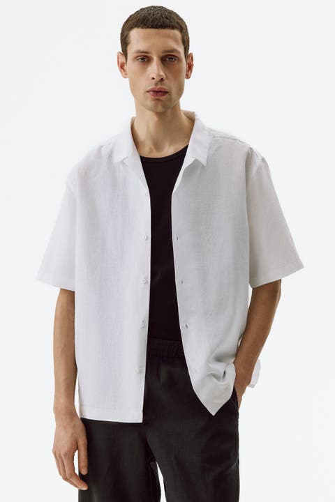 Relaxed Fit Linen-blend Resort Shirt