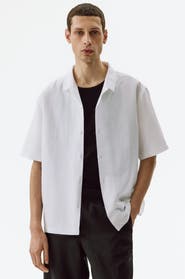 H&M Relaxed Fit Linen-blend Resort Shirt