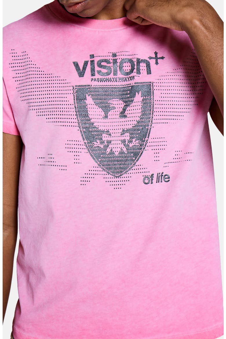 Washed Vision Graphic T-Shirt, Alternate, color, PINK