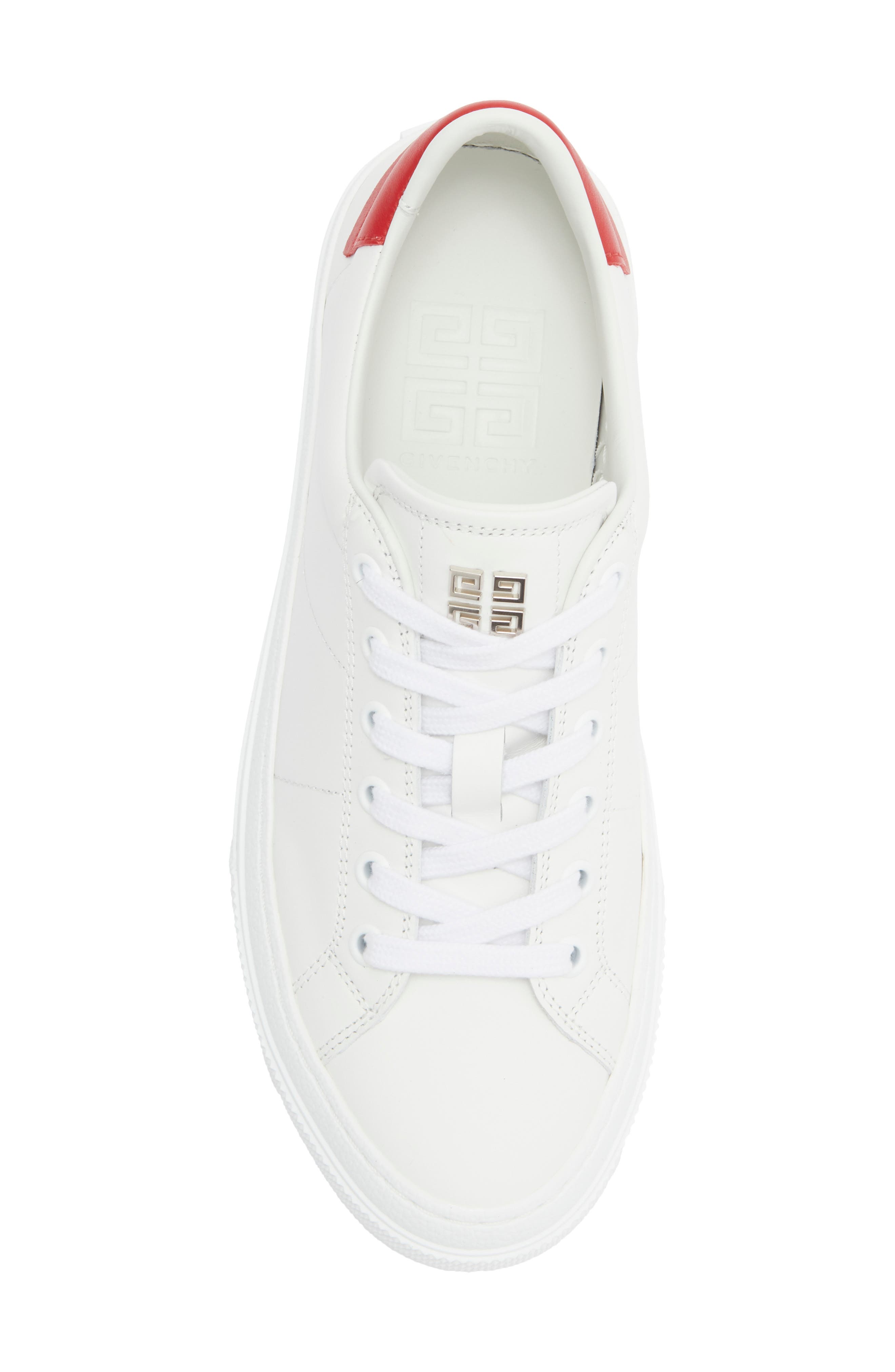 Givenchy City Sport Low Top Sneaker, Alternate, color, White Red