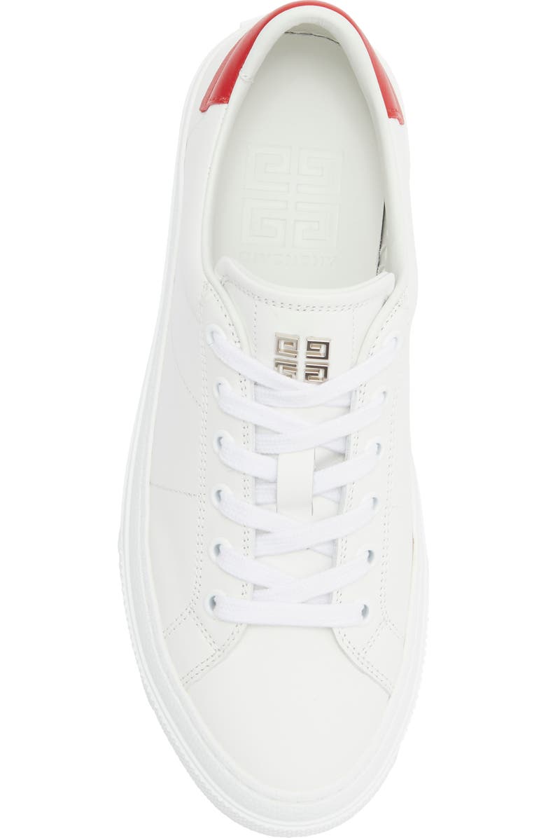 Givenchy City Sport Low Top Sneaker, Alternate, color, White Red