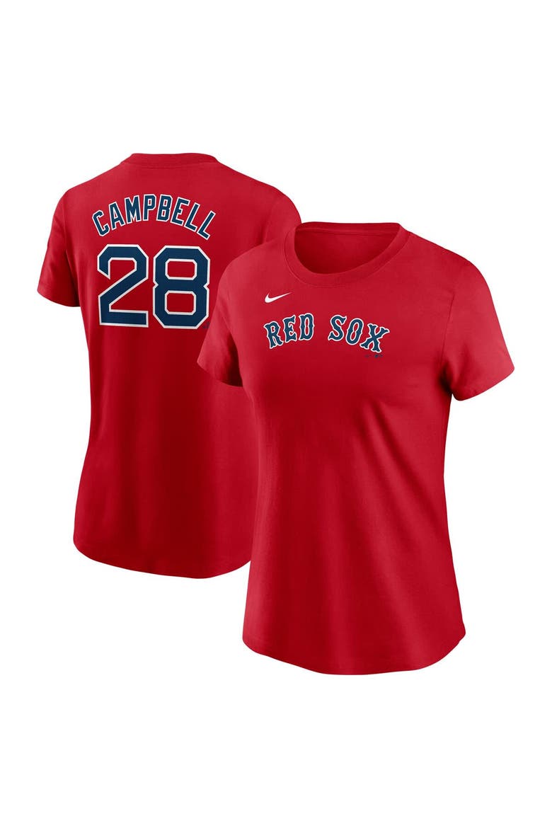 Women's Nike Kristian Campbell Red Boston Red Sox Fuse Name & Number T-Shirt, Main, color, Red