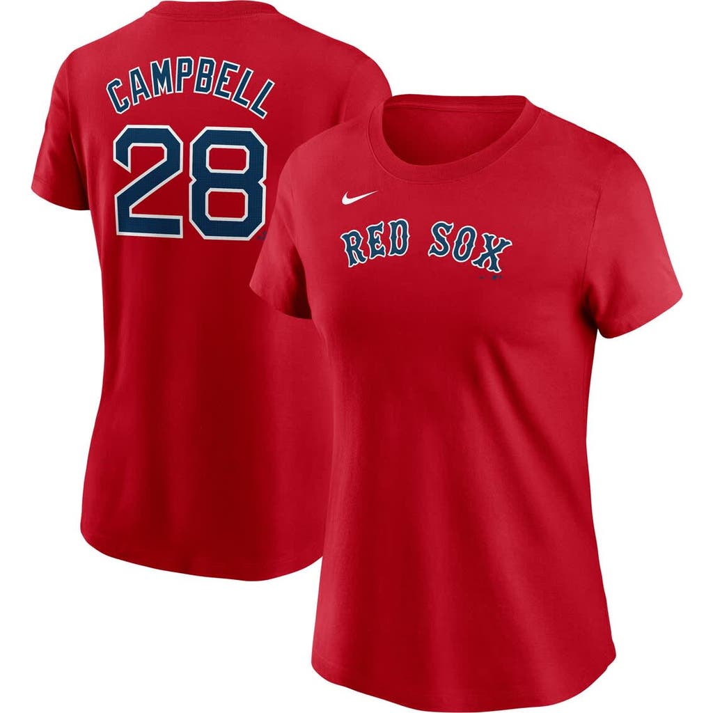 Nike Kristian Campbell Red Boston Red Sox Fuse Name & Number T-shirt