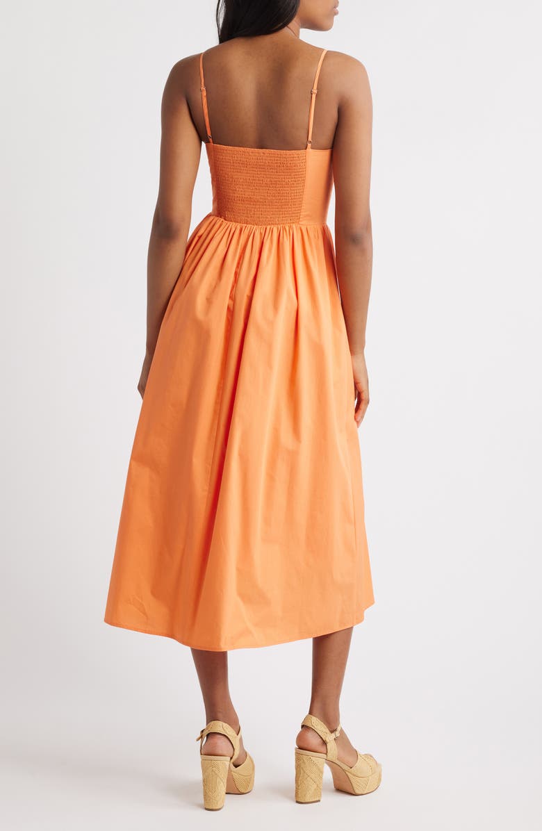 MOON RIVER Smock Back Cotton Sundress, Alternate, color,