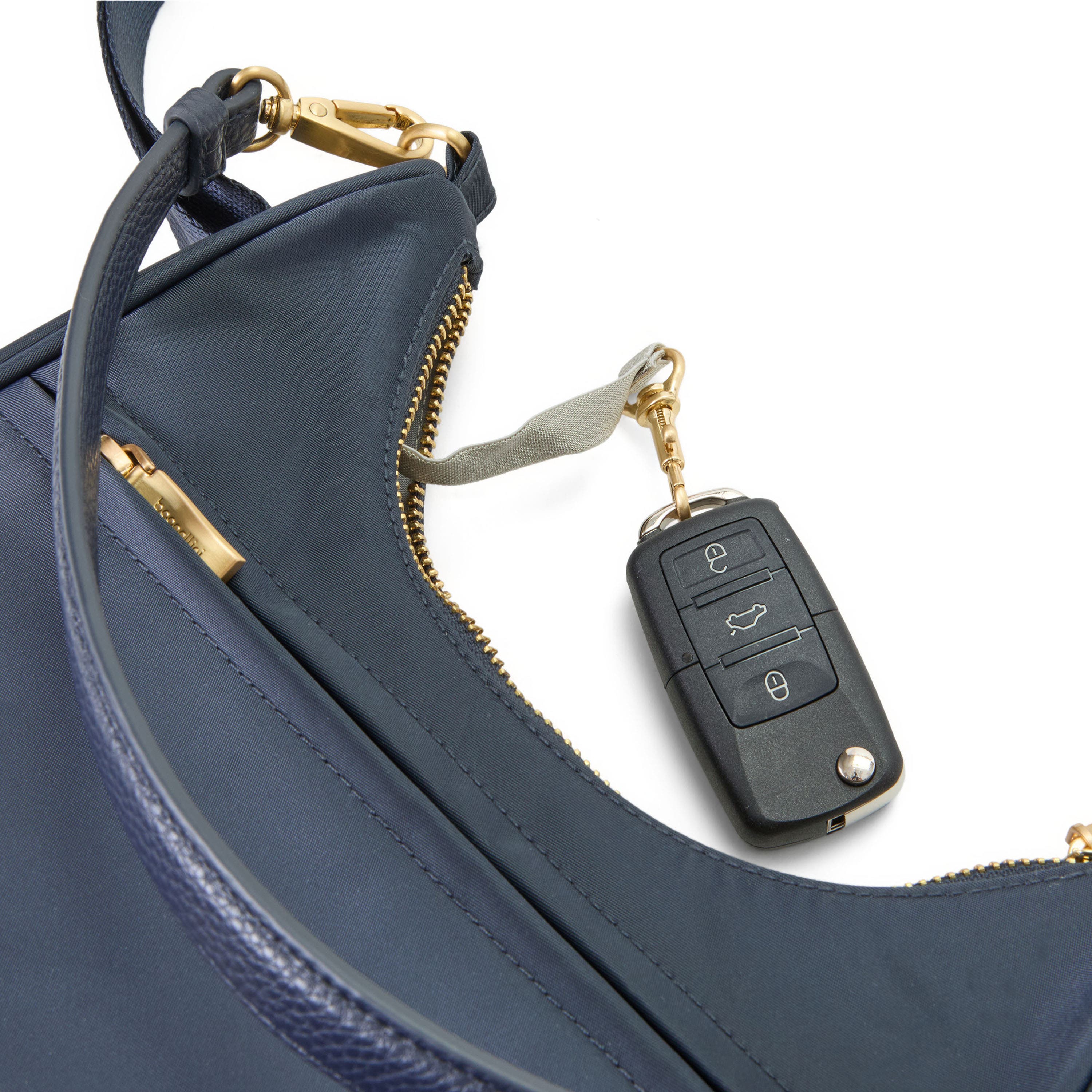 Varick Street Shoulder Bag, Alternate, color, French Navy With Gold Hardware