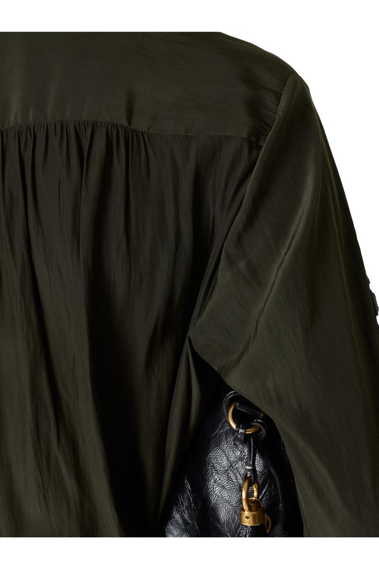 Cyndie Gathered Detail Blouse, Alternate, color, Khaki