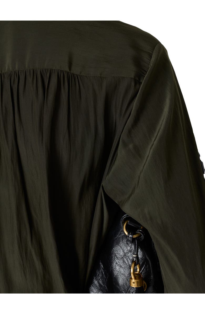 GERARD DAREL Cyndie Gathered Detail Blouse, Alternate, color, Khaki