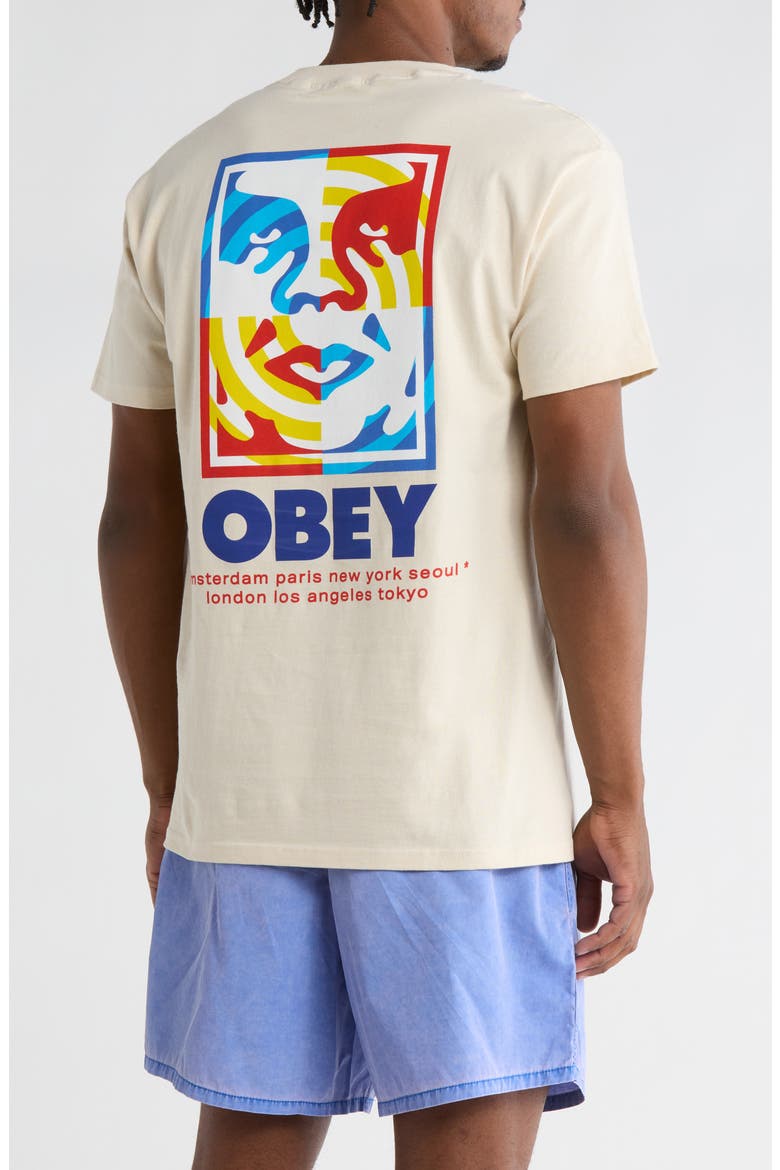 Target Icon Graphic T-Shirt, Alternate, color, CREAM