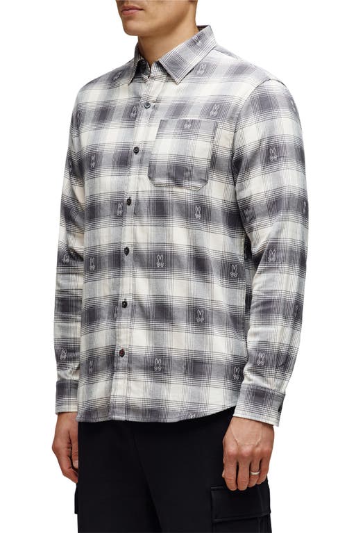 Psycho Bunny Kurt Plaid Stretch Flannel Button-up Shirt In Multi