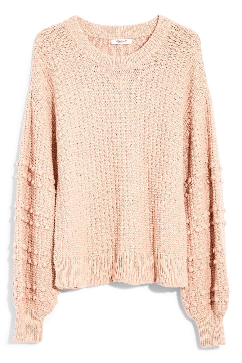 Bobble Sweater, Alternate, color, AVALON PINK