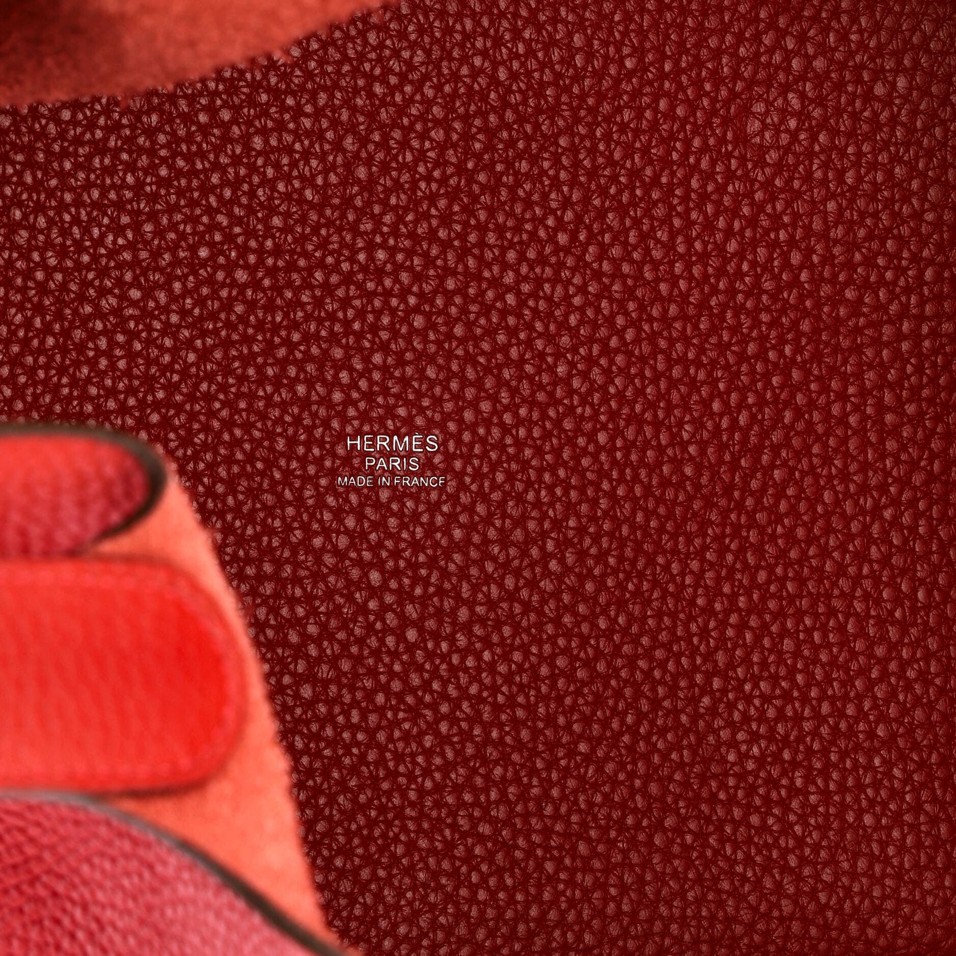 Pre-Owned Hermes Picotin Lock Bag Clemence MM, Alternate, color, Rouge Casaque