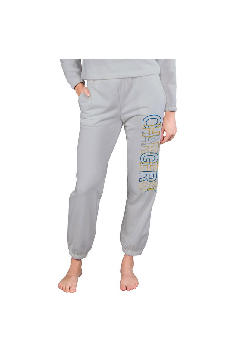 Women's Concepts Sport  Gray Los Angeles Chargers Sunray French Terry Pants, Main, color, Gray