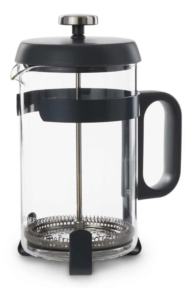 Leo Aroma French Press, Main, color, BLACK/ CLEAR