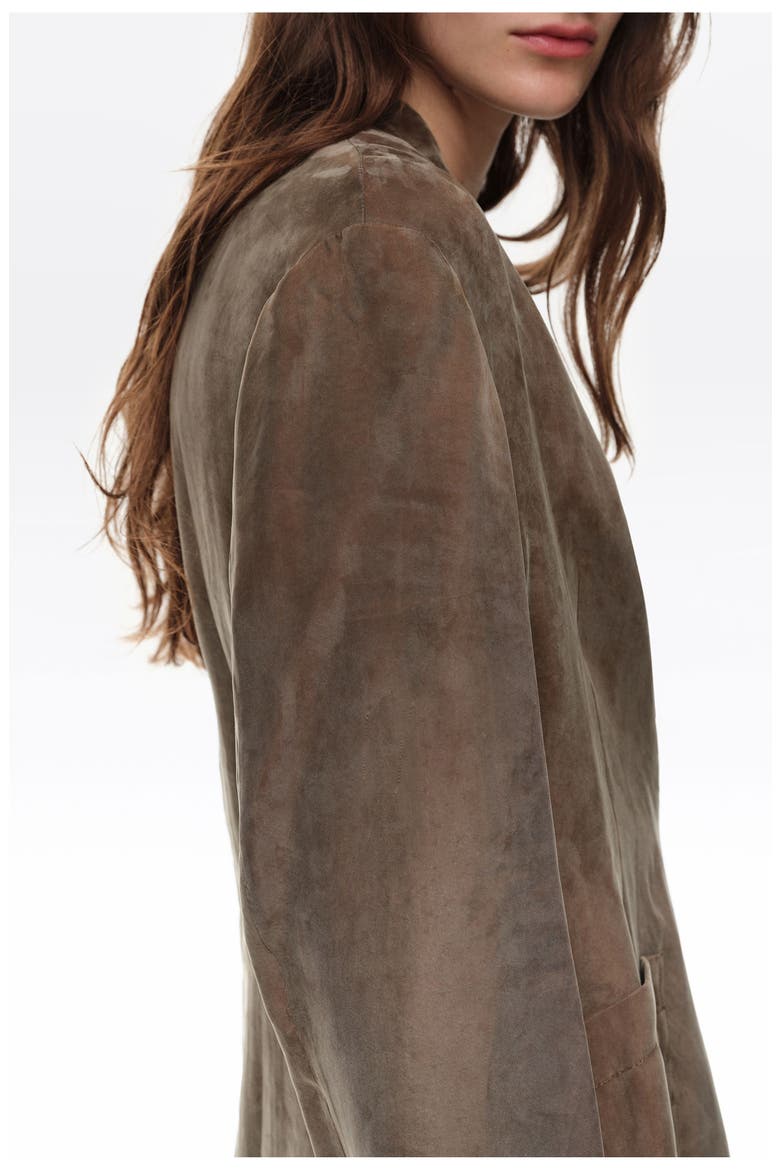 Fluid Wrap Jacket, Alternate, color, DARK OLIVE